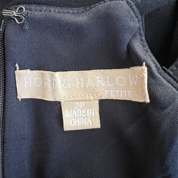 Hope & Harlow | Black Dress | Shoulder Detail | Petite - Picture 6 of 6